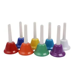 Party Favor Diatonic Metal Colorf Hand Percussion Musical Bells for Classroom Drop dostawa domowy ogród Świąteczne zapasy DHO9T