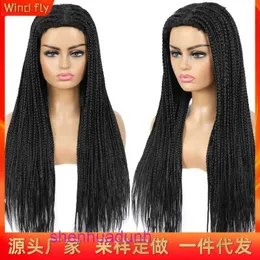 Factory Outlet Fashion wig hair online shop Three strand braided head cover scalp imitation lace elastic inner net low temperature flame retardant silk 26 5XHK