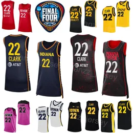 Män barn kvinnor indiana feber jersey 22 caitlin clark kjol college basket iowa hawkeyes Hannah Stuelke Kate Martin Sydney Affolter Molly Davis 2024 Final Four