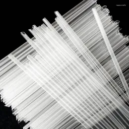 Disposable Cups Straws 100 Pcs Plastic Drinking Transparent Individually Packaged Thick Paille Strohhalm Aus Plastik