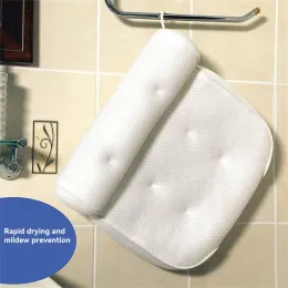 Travesseiro 3d banheira travesseiro de fibra química para adultos elásticos retangulares ferramentas de banheiro macio de banheira travesseiro de primeira classe Hine lavável