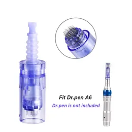 A6 Pen Needle Cartridge Microneedling Tattoo Machine Bayonet Byt ut patroner 9 12 Pin 36 Pin Round Nano Facial Skin Care Tattoo Needle Nålkassetter