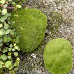 装飾的な花偽の石造りの岩石岩の家の装飾シミュレーション植物庭のためのDIY装飾と緑の植物の作り