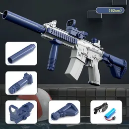 Fun Water Gun Electric M416 AK47 Glock Pistol Shooting Toy Full автоматическая летняя пляжная игрушка для детей детские мальчики подарок 240417