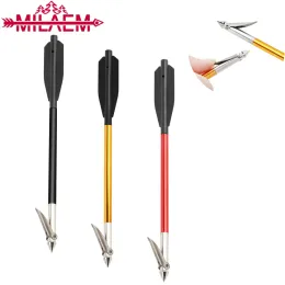 Accessories 6pcs 6.8inch Archery Fishing Crossbow Arrow Aluminum Mini Arrow with Harpoon Steel Point Pistol Bowfish Hunting Fish Accessories