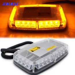 Accessories 12V LED Short Long Row Roof Strobe Police Flashing Truck Warning Light Emergency Traffic Magnetic Ceiling Fog Alarm Lamp for Car