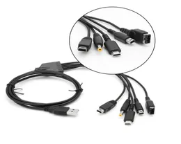 5 in 1 USB 12M Charger Charging Cables Cords for Nintendo NDSL NDS NDSI XL 3DS PSP WII U GBA SP1935390