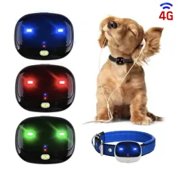 Трекеры 4G PET GPS Tracker Mini Losator Cat Dog Led Light GPS Tracker Tracker Monitor Monitor Twoway Voice The Waterpere Device