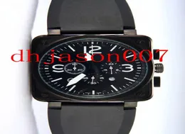 New Black Dial Limited Edition Quartz Chronograph Movement Movement 0194 Men Watches5152225