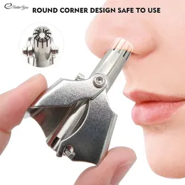 Trimmer Hot Nose Trimmer for Men Stainless Steel Manual Trimmer for Nose Vibrissa Razor Shaver Washable Portable Nose Ear Hair Trimmer