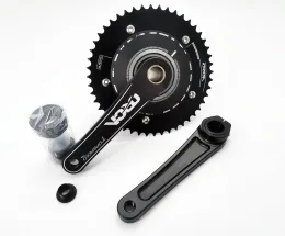 Parçalar Yeni Bisiklet Krank Seti Speedometre Crankset Fixie Sabit Dişli Tek Hızlı Bisiklet Track Bisiklet 48t Zincir Çarkı Alüminyum 170mm Krank