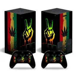 Klistermärken Win Game Designs Vinyl Faceplate Decal för Xbox Series X Console Controller Accessories Skins för XSX #4147