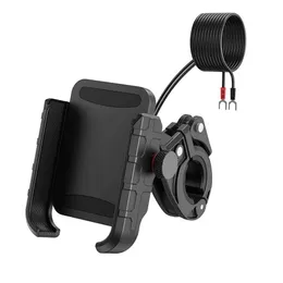 Cell Phone Mounts Holders Jaw Grip Waterproof Bike | Motorcycle | Scooter | Cycle | Bicycle Mobile Phone Holder Mount with 360 Rotation for Maps and GPS Y240423