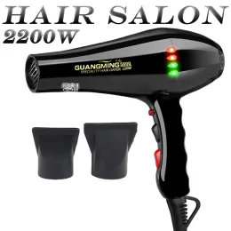 Motor de secador AC Real 2200W Sceler de cabelo de potência forte para cabeleireiro de barbeiro ferramentas de salão de cabelo de sopro de cabelo baixo fã de secador de cabelo 220240v