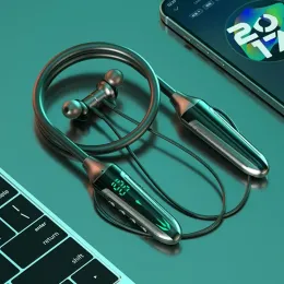 헤드폰 Eardeco Luminous Bluetooth 무선 스포츠 헤드폰 Inear Wireless Headphones베이스 게임 Bluetooth 헤드셋 Mic Neckband