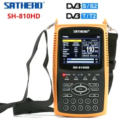 Finder Sathero SH810HD DVBS2 DVBT2 Combo Digital Satellite Meter Support CCTV 3.5 Inch TFT LCD شاشة 8PSK 16APSK 810HD