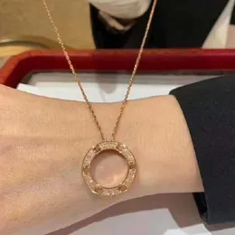 Роскошное ожерелье онлайн -магазин Новый бесцветный подарок для подруги жене и лучшего друга Серебряное серебряное ожерелье S925.