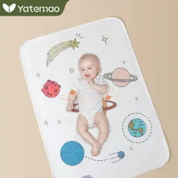 Setler Yatemao 70x100cmreusable Bebek Değiştirilebilen Pad Su Geçirmez Karton Bebek Bezosu ve İdrar Beşik Yatak Seti