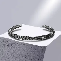 Strands vnox retrò gotico mobile braccialetti di braccialetto per uomini papà padre marito bff di compleanno regali gioielli