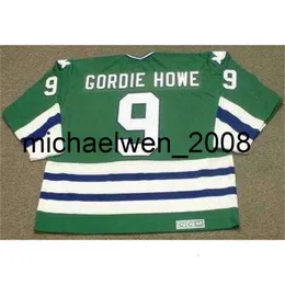 Kob Weng Men Women Youth Gordie Howe 1979 CCM Vintage Torn Back Jersey Jersey Golcie Cut Cut Stitched Top-Quity Qualsiasi nome qualsiasi numero