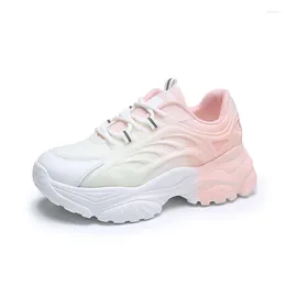 Scarpe casual sneakers da donna sneaker traspirato a maglie a maglia e trasparente primavera e autunno 2024