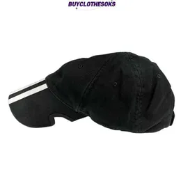 Nya modesportbaseballmössor Hip Hop Face Strapback Golf Caps Blnciaga 24SS Men's Twill Logo Baseball Hat 7121604