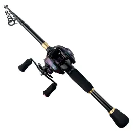 Accessories Ghotda Fishing Rod and Reel Combo Set Baitcasting 1.62.4M High Speed 8.1:1 Gear Ratio Fishing Reel for Long Casting Fishing