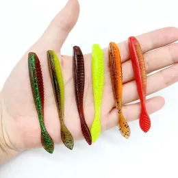 Aksesuarlar Duoduoyu 36pcs TPE Yüzen Balıkçılık Yumuşak Cazibesi 2.3g/85mm Wobblers Swimbait Silikon Yemleri Bas Levrek Lure Arifik Yem Takımı