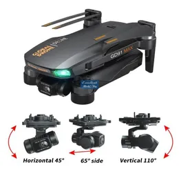 GD91 Max Drone 3axis Gimble Antishake 5G 6KCamera 50x Zoom Fırçasız Motorgps Smart RC mesafesini takip et 12km 25km sinek3463041