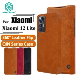 SCARPE NILLKIN FLIP QIN PU Custodia in pelle per xiaomi mi 12 cover di protezione da shock lite con supporto per carta