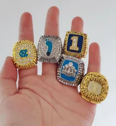 5pcs 1993 2005 2009 2017 Северная Каролина Национальный корабль Ring Ring Sport Souvenir Souvenir Promotion подарок целый капля Ship8681155