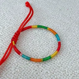 Braccialetti per fortuna intrecciati intrecciati a mano intrecciati per le donne amante dei nodi regolabili da polso