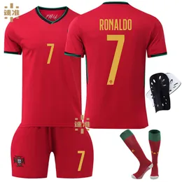 2425 Cup Portogallo Kit Home 7 C Ronaldo Jersey 8 b set di figli