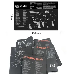 Resto as almofadas de mouse de limpeza de armas para Taurus TS9 G2C G3C TH9 TH40 C CZ P10 C F PEÇAS DIAGRAMA INSTRUÇÕES