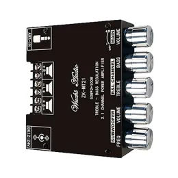 Verstärker im Einzelhandel ZKMT21 2.1Channel BT5.0+Aux digitaler Stromverstärker -Board -Modul TPA3116 50WX2+100W High -Power -Stereo -Leistungsverstärker