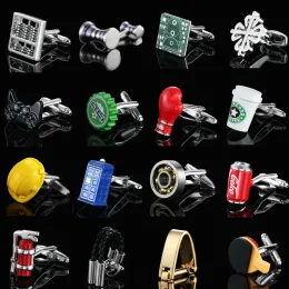 Links Brand Hight Fashion Fashion Mage Shirt Cufflinks Alta qualidade Pinto Enxame de abotoaduras de abismo