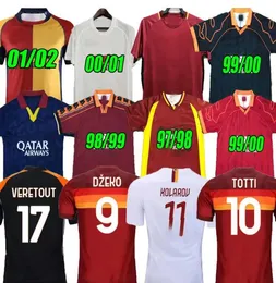 Retro Totti Soccer Jerseys 1989 1990 1991 92 94 95 96 97 98 99 Batistuta de Rossi 2000 01 02 Men ashiforms 2005 06 2017 18 Football قمصان