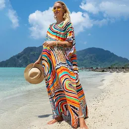 비키니 커버 업 여성을위한 해변 복장 드레스 2024 수영복 의류 vestidos playeros Verano Mujer