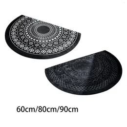 Carpets Anti Skid Bathroom Rugs Absorbent Half Round Indoor Entrance Door Mat For