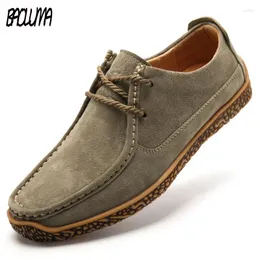 Casual Shoes Brand Herbst Herumn Männer atmungsaktive Herren Flats Schnürschlupf auf einfachen Oxford Männlich Schuh weiche Boden große Größen