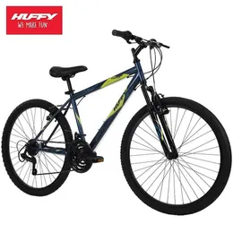 الدراجات 2023 جديدة Huffy Hardtail Mountain Stone Mountain 26 بوصة 21 سرعة خفيفة الوزن 17 بوصة إطار داكن الأزرق Y240423