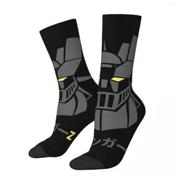 Herrensocken Retro Mazinger z dunkler UFO -Roboter GOLDRAKE UNISEX STREET STREETSILE NEIL DRINTED DRUCK CRAVE CREW SOCK GESCHÄFT