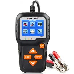 New KW650 Car Portycle Battery Tester 12V 6V Battery System Analyzer 2000CCA Attracting Cranking Test For the Car Diagnostic Tools OBD