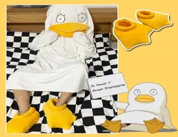 Parti Dekorasyon Karikatürü Elizabeth Duck Pijama Pefence Uyku Tulumu Battaniyesi Komik Kapşonlu Kıyafetler Cadılar Bayramı Cosplay Cosplay Costu3721671