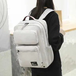 حقيبة ظهر للكمبيوتر عالية السعة مع وسادة هواء لتقليل الوزن ، حقيبة ظهر طالب في المدرسة الثانوية ، حقيبة ظهر في الهواء الطلق الرجال 240415