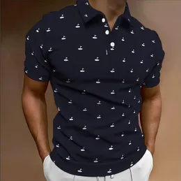 Botão de pólo masculino simples camisa de cor de golfe sólida Top todos os dias de camiseta ao ar livre