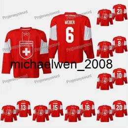 Kob Weng Svizzera Yannick Weber 2019 IIHF Campionato mondiale Jersey Vincent Praplan Nico Hischier Raphael Diaz Reto Berra Kevin Fiala Lukas