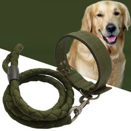 Collars Fashit US US Tactical Military Regolable Dog Allenamento Collar Nylon Leash Buckle Dog Collar Forta per animali domestici