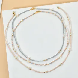 Collane zmzy nuovo moda coreana Miyuki Seed perline Collana per girocollo per perle naturali Collar Boho gioielli