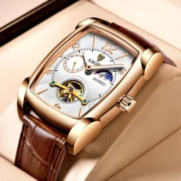 Комплекты 2022 Новые мужчины Lige Watch Automatic Mechanical Watch for Men Business Sport.